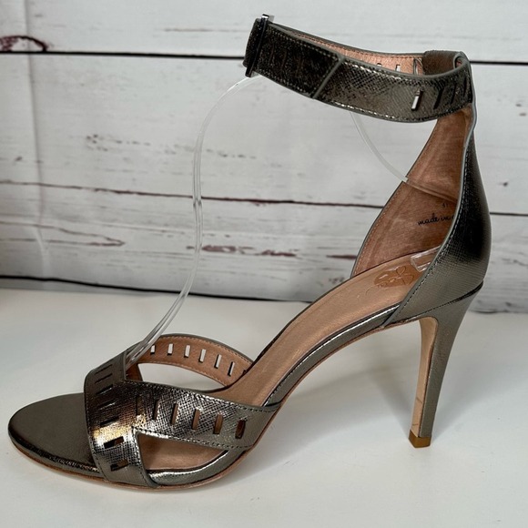 Joie Shoes - Joie | Airlie Metallic Cutout Ankle Strap Sandal